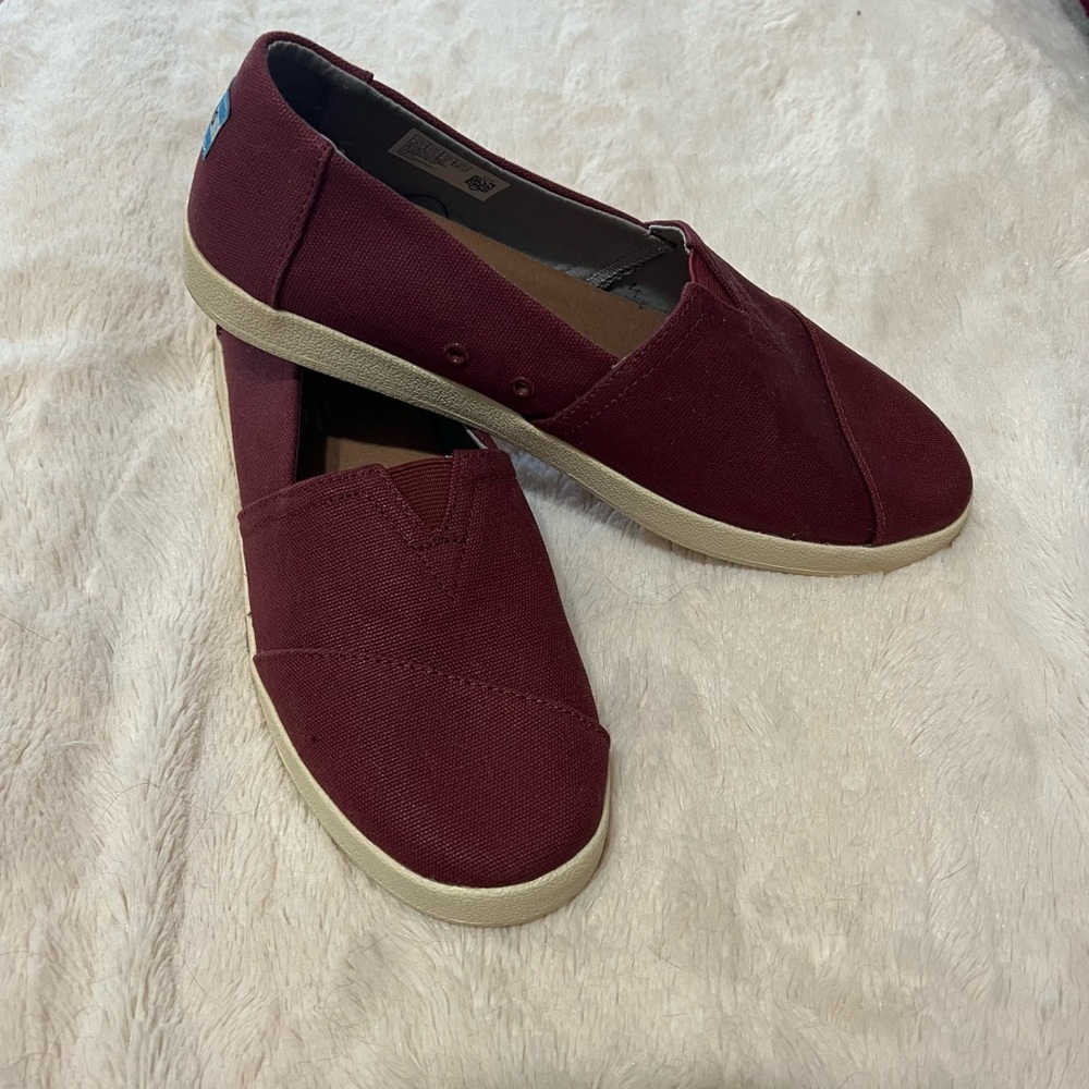 Toms Alpargata Cupsole - maroon women’s size 9.5
